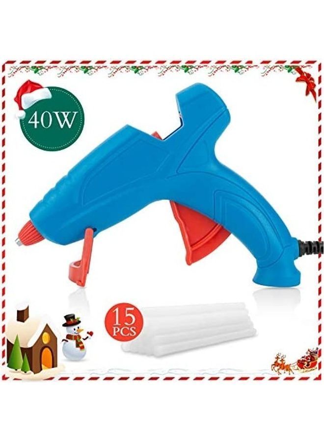 نيبمينينت مجموعة أصابع غراء مع مسدس ساخن مكونة من 15 قطعة متعدد الألوان