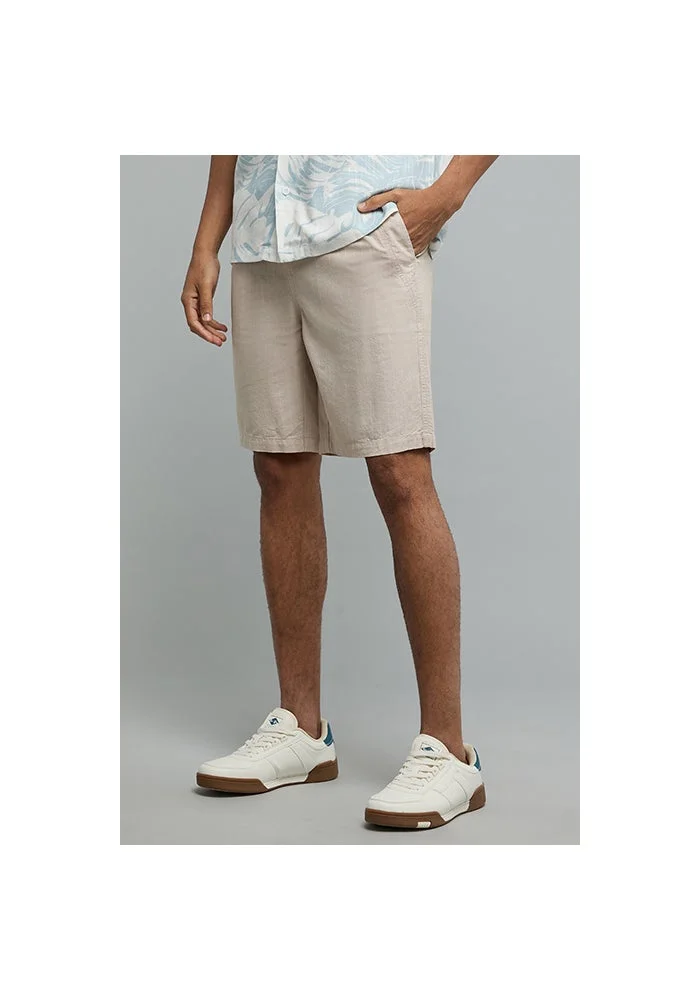 R&b Solid Shorts with Drawstring Waist