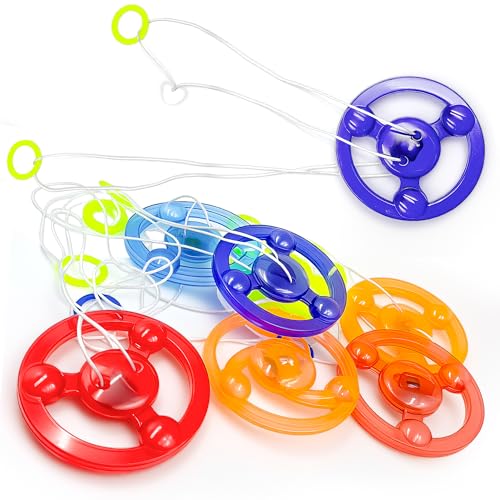 PROLOSO Rope Flywheel Spinner Light up Spinning Gyro Glow in The Dark Party Favors Kids Prize 20 Packs - Image 4