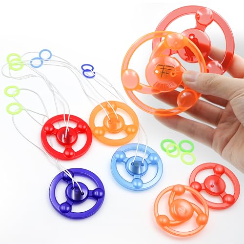 PROLOSO Rope Flywheel Spinner Light up Spinning Gyro Glow in The Dark Party Favors Kids Prize 20 Packs - Image 3