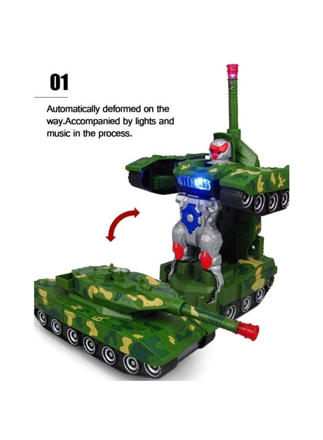 NIBEMINENT Transformer Robot Toy With Light And Music - Image 2