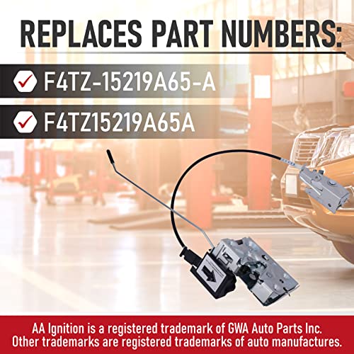 AA Ignition Replacement Driver Door Lock Latch with Cable & Rod Kit - Compatible with Ford Vehicles - Bronco, F Super Duty, F-150, F-250, F-350 - Replaces F4TZ-15219A65-A, F4TZ15219A65A - 1992-1997 - Image 3