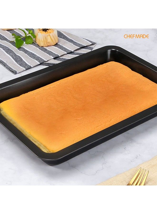 chefmade Rectangle Cake Pan Nonstick 13Inch Loaf Pan Deep Dish Bakeware 9.3" X 13.3" X 1.6" - Image 5