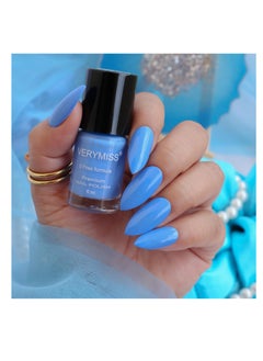 VERYMISS Premium Glossy Azure  Nail Polish 6ml   Smooth Application Quick Drying   Paraben Free Ultra Long Lasting Nail Paints  Pack of 1  - Image 2