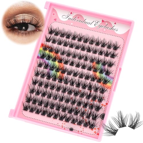 Bodermincer Lashes Clusters 1012mm1214mm1416mm1618mm10121416mm141618mm Mixed and 820mm to Choose Lashes Extension Kit lash Clusters Lashes Wispy Eyelash Extension 14mm - Image 5