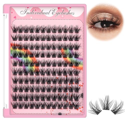 Bodermincer Lashes Clusters 1012mm1214mm1416mm1618mm10121416mm141618mm Mixed and 820mm to Choose Lashes Extension Kit lash Clusters Lashes Wispy Eyelash Extension 14mm - Image 2