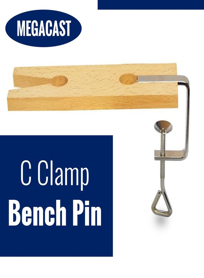 Megacast V-Slot C-Clamp Bench Pin Clamp Mount On Table Workbench Jewelers Tool - Image 2