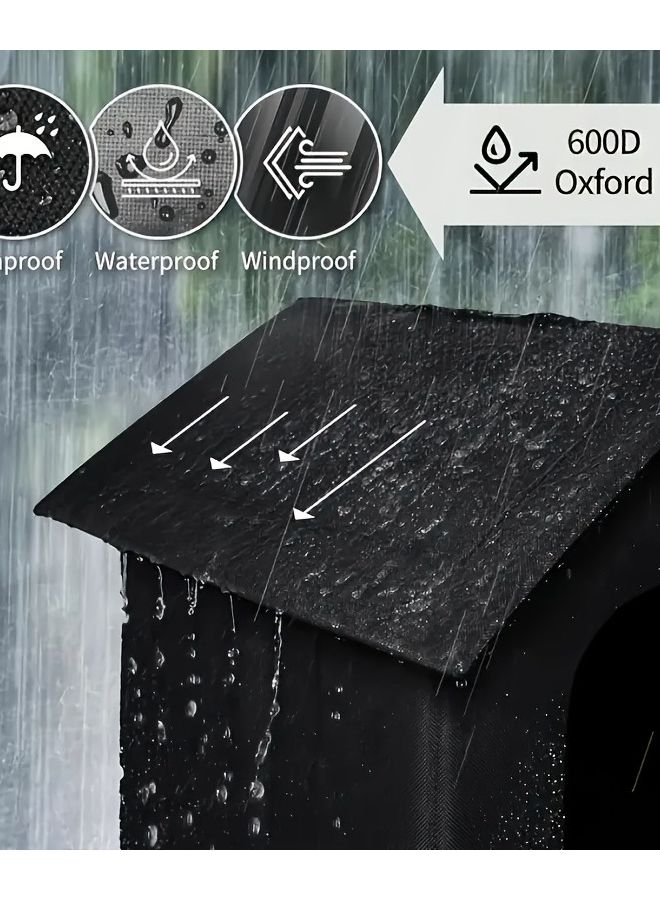 Large All Weather Waterproof Outdoor Cat House Dog Kennel 43x43x45cm - Image 5