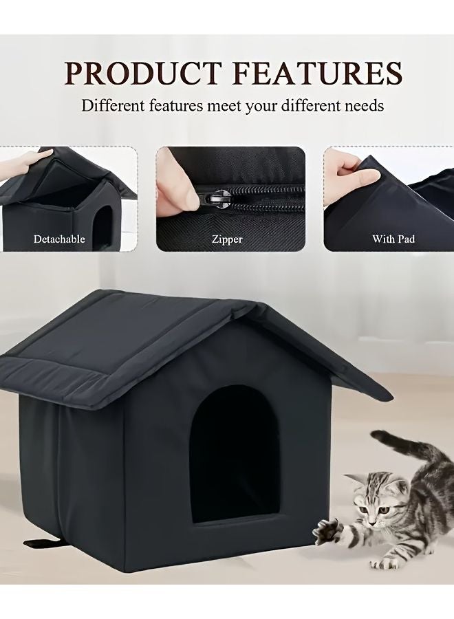 Large All Weather Waterproof Outdoor Cat House Dog Kennel 43x43x45cm - Image 3