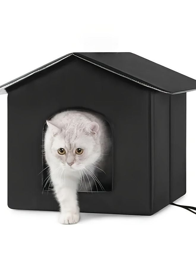 Large All Weather Waterproof Outdoor Cat House Dog Kennel 43x43x45cm - Image 1
