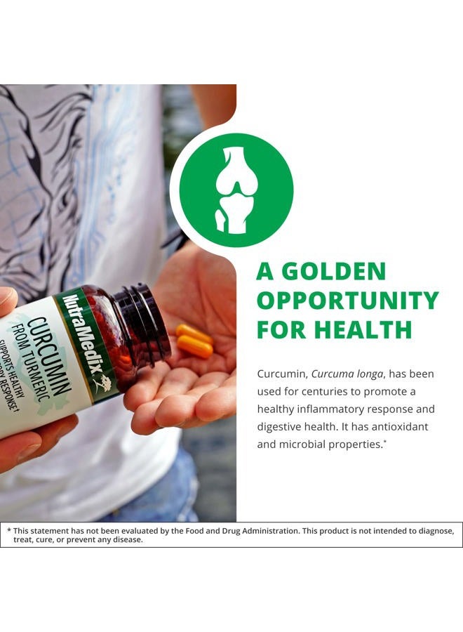 Nutramedix Curcumin - 500mg Turmeric Capsules - Promotes a Healthy Inflammatory Response, Immune System, Brain, Heart & Liver Support (120 Capsules) - Image 3