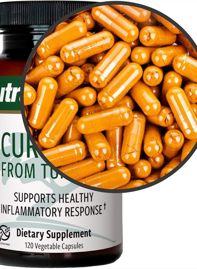 Nutramedix Curcumin - 500mg Turmeric Capsules - Promotes a Healthy Inflammatory Response, Immune System, Brain, Heart & Liver Support (120 Capsules) - Image 5