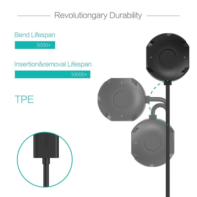 TUSITA Charger Compatible with Withings Steel HR | Nokia Steel HR - 1M - Image 4
