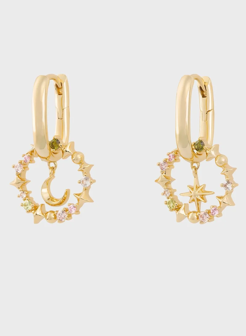 Wanderlust + co Selene Huggie Earrings