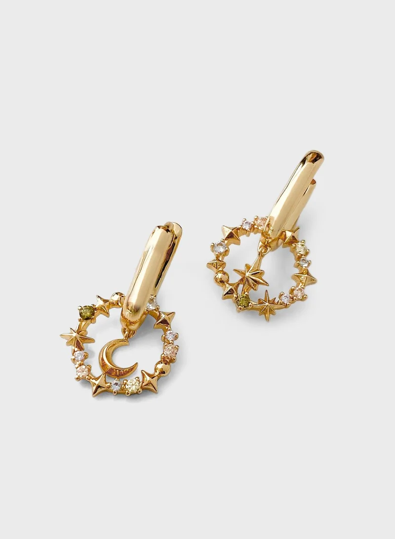 Wanderlust + co Selene Huggie Earrings