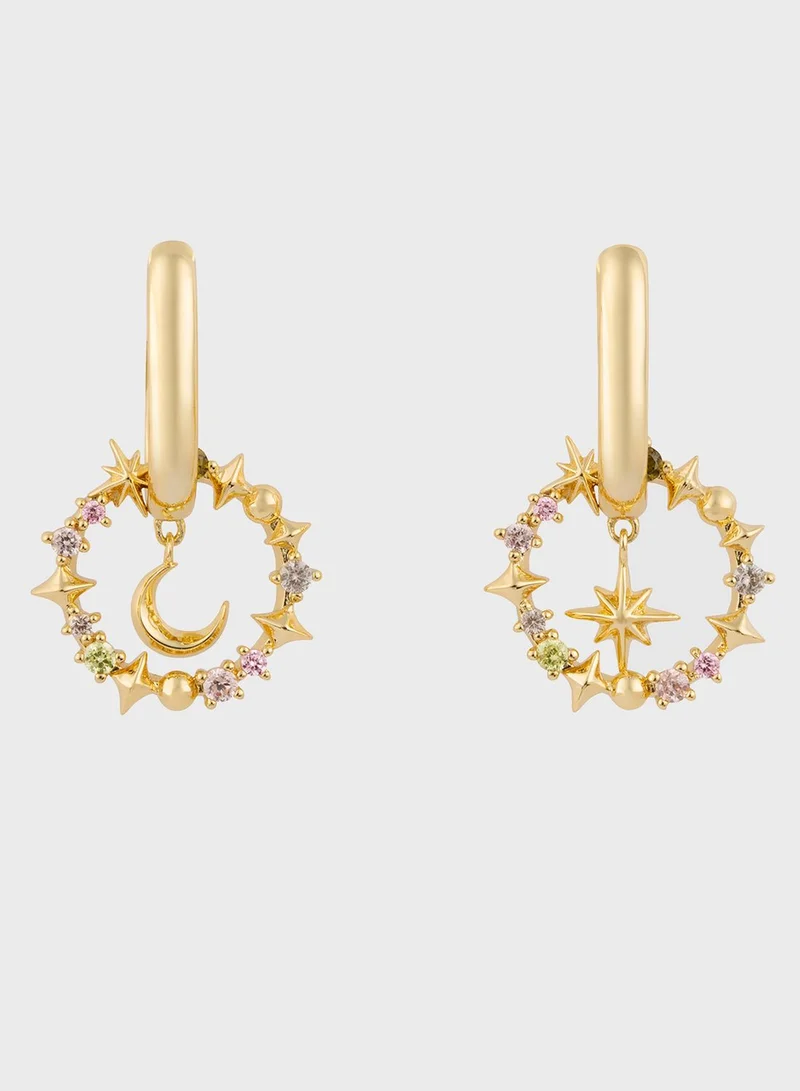 Wanderlust + co Selene Huggie Earrings