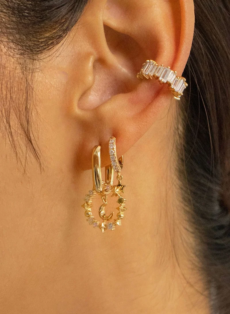Wanderlust + co Selene Huggie Earrings