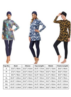 Muslim Swimsuit for Women Rash Guard Set 3 Pieces Long Sleeve Modest Swimwear with Swim Cap Surfing Bathing Suit - pzsku/Z41B1826E794088C6A470Z/45/_/1718973791/13aa7b5a-1f67-4a2b-8b64-3016ae9d032c