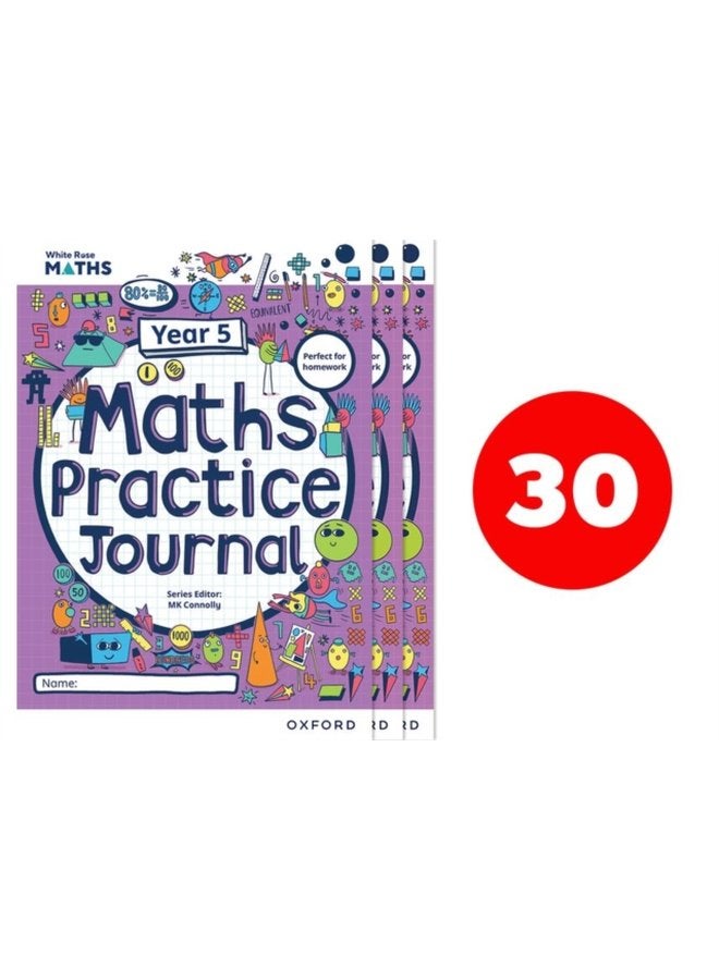 White Rose Maths Practice Journals Year 5 Workbooks Pack of 30 - Paperback