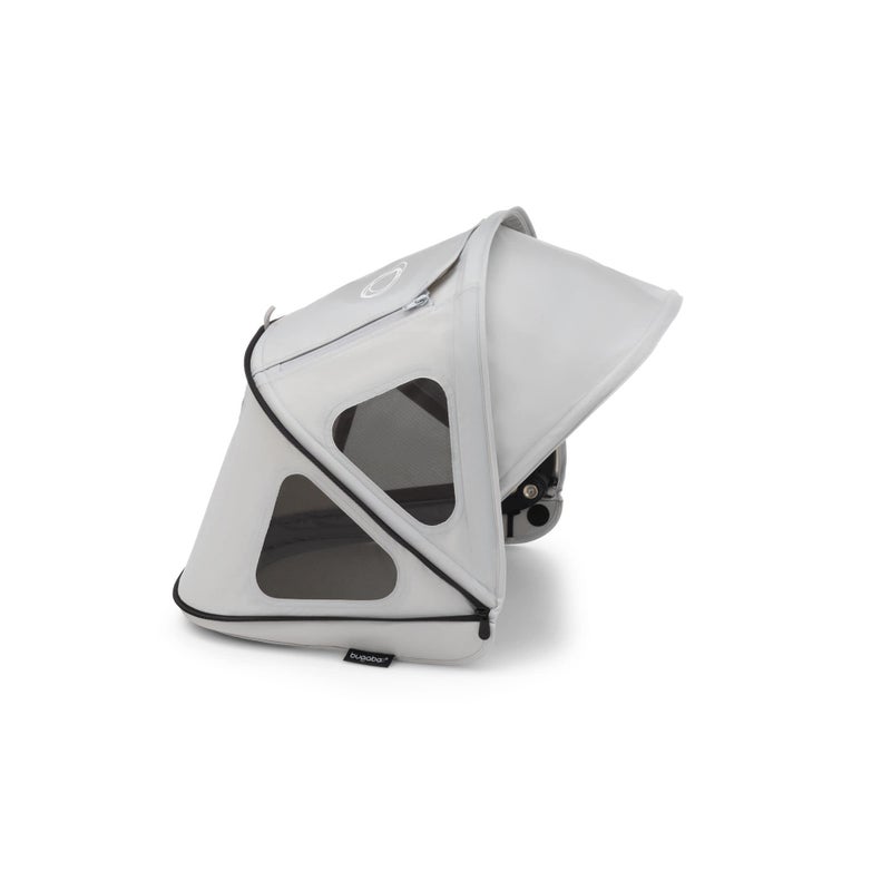 Bugaboo Breezy Sun Canopy with Ventilation Panels & Built-in Mosquito Net â€“ Compatible with Bugaboo Dragonfly Strollers â€“ UPF 50+ Fabric & Water-Repellent Protection - Misty Grey - Image 1