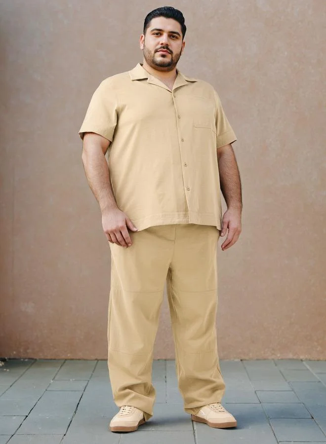 سبلاش فيڤ قميص مقاس كبير بياقة قميص كلاسيكية