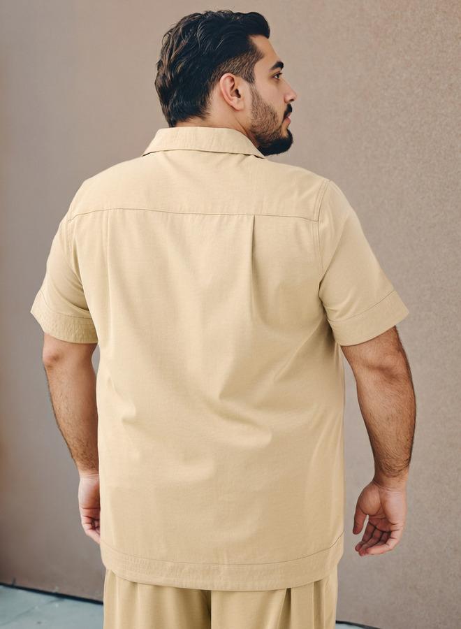 سبلاش فيڤ قميص مقاس كبير بياقة قميص كلاسيكية - Image 3