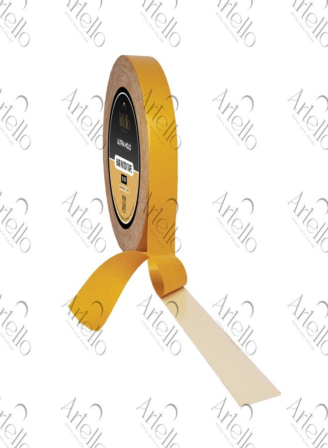 Artello® ULTRA HOLD and FIRM HOLD Hair Wig Tape Combo, Double-Sided Adhesive for Hair Patch Fixing (Yellow: 1 Inch x 5 Meters) & Transparent Tapes for Base Protection (Red: 1 Inch x 5 Meter) - Image 4