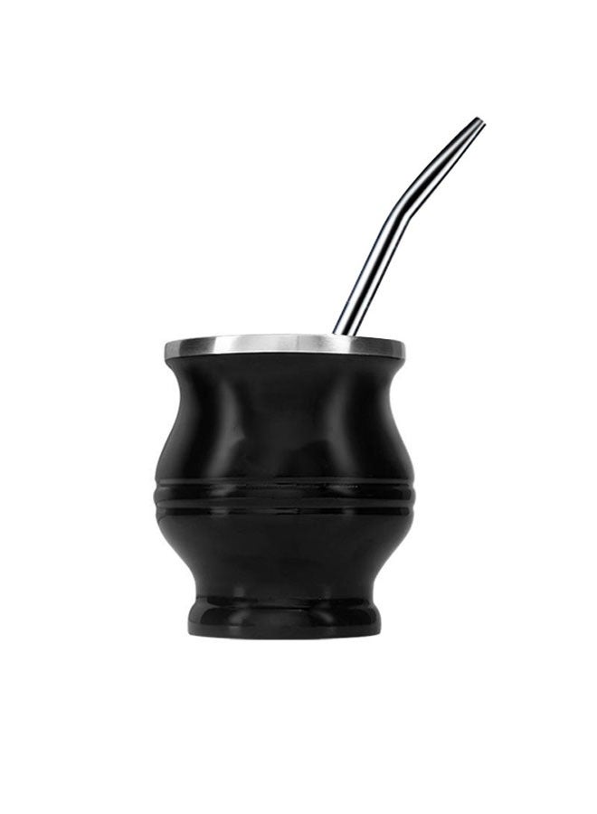 Yerba mate tea cup with straw  - Image 1