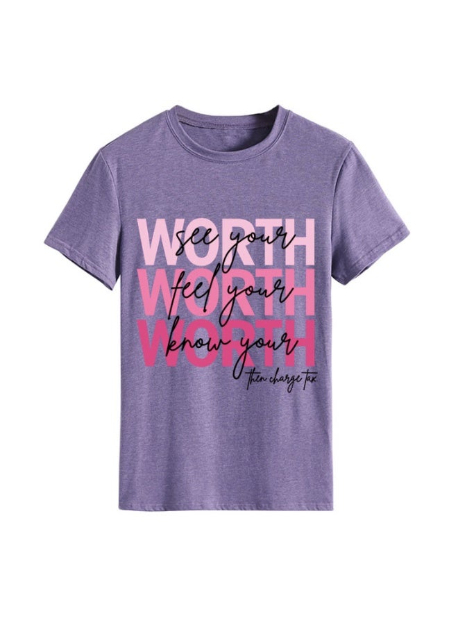 Women's Graphic T Shirts Casual Funny Printed Short Sleeve Undershirts Crewneck Summer Shirts for Women - Image 1