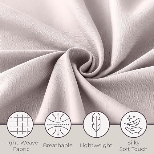 Lavish Home Brushed Microfiber Sheet Set-3 Piece Bed Linens-Fitted & Flat Sheets, Plus Pillowcase-Wrinkle, Stain & Fade Resistant (Twin XL, Beige) - Image 4