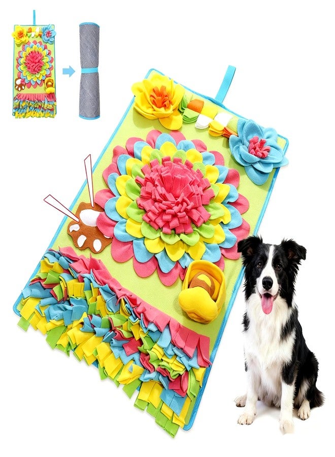 AMIR Upgrade Slow Feeder Mat for Dogs - Anti-Gobble & Anti-Anxiety Dog Food Mat, Snuffle Mat for Boredom Relief & Mental Stimulation, Works for All Breeds, Sizes & Ages - Image 1