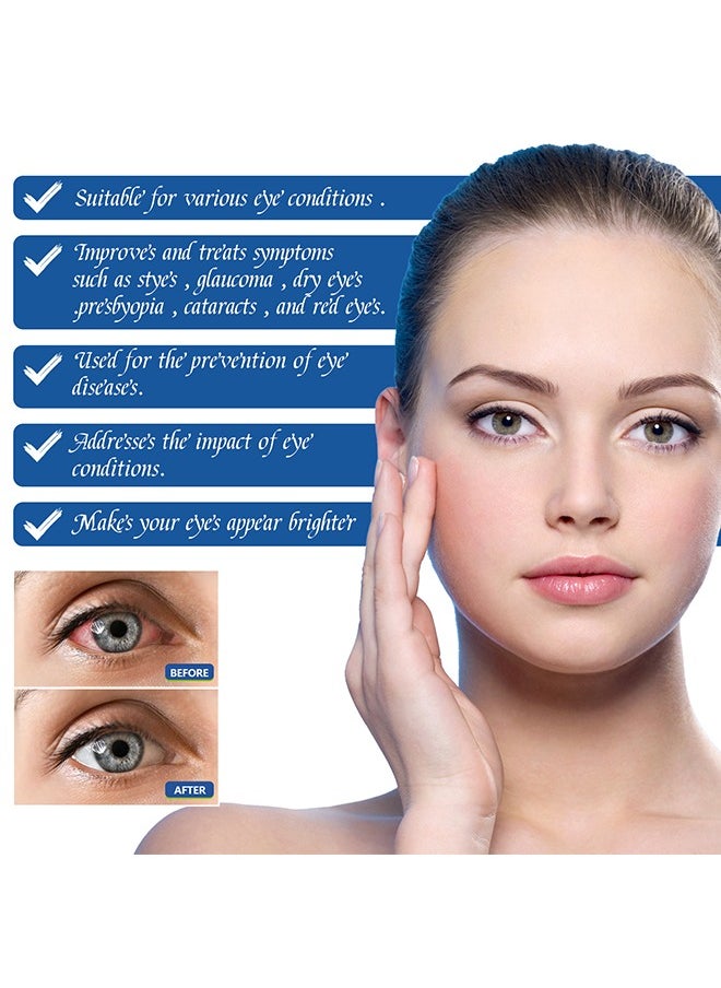 EELHOE - Eye Drops for Dry Eyes, Dry Eye Therapy Lubricant Eyedrops, Provides Long Lasting Relief, 30 mL - Image 1