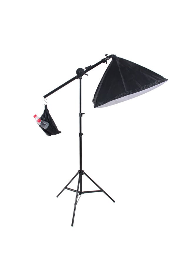 Soft Light Box Live Broadcast Light Studio Photography Lighting Fill Light Photo Studio Lighting Set-Light Source Color:Inclined Arm Frame  - Image 5
