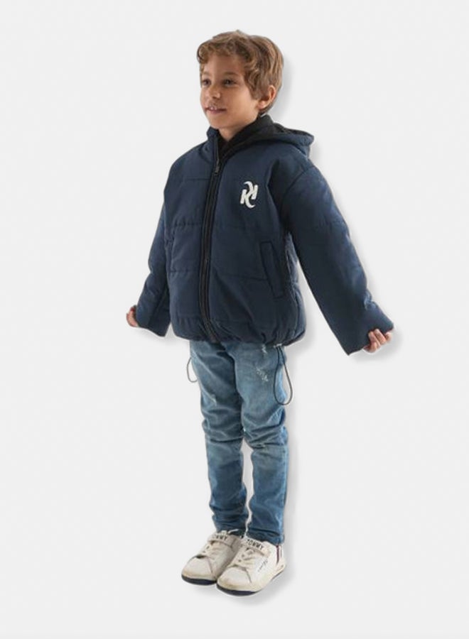 Kiddo Kids Unisex Classic Navy Puffer 