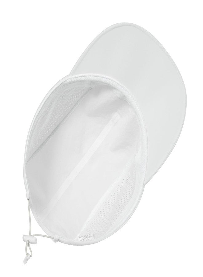 VOBOOM قبعة بيسبول غير مهيكلة من VOBOOM، ذات حافة مسطحة، سريعة الجفاف، مناسبة للرياضات الخارجية للرجال والنساء (أبيض) - Image 4