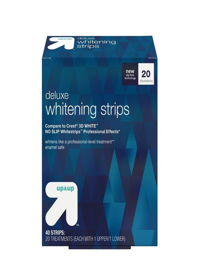 Up & Up Deluxe Whitening Strips -20 Day Treatment - Up&Up153 (Compare to Crest 3D White No Slip Whitestrips Professional Effects) - Image 1
