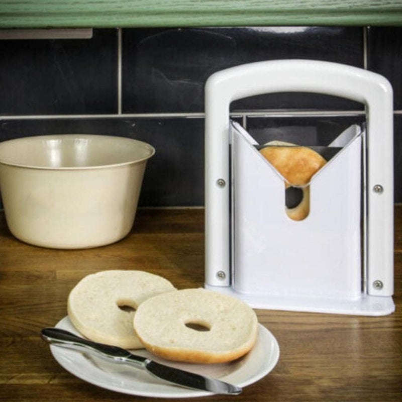 LASALE Bagel Slicer Baking Tools Quick Slice Easy to Use and Grip for Breads Muffins Buns Suitable for Using in Home Kitchens - Image 5