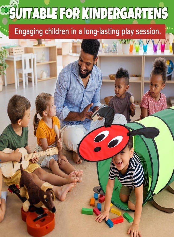 Soulchen Caterpillar Shaped Kids Play Tunnel 6-ft Colorful Pop Up Caterpillar Crawling Toy for Toddlers 1-3 Baby Crawling Tunnel Girl Boy Birthday Favor Gift for Infant Toddler Toys Dog Indoor Outdoor - Image 3