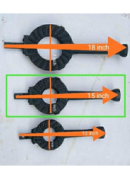AS A S commercial high pressure jodhpuri LPG gas Burner pack of 3 medium size no2 burnal  - Image 2