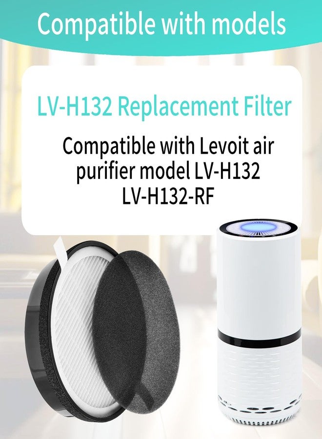 Yonice LV-H132 Replacement Filter Compatible for LEVOIT LV-H132 Air Filter, Activated Carbon Filter,Part LV-H132-RF,2 Pack - Image 2