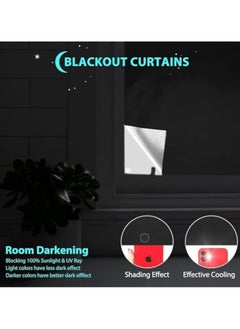 145x200CM Portable Blackout Curtains for Bedroom,Blackout Window Cover with Hook & Loop Tapes,Blackout Window Shades 100%,Window Curtains Easy to Cut Fit for Baby Room and TV Room (Gray) - pzsku/Z41B21FE706B7E18A80D6Z/45/_/1728464066/ee91ba96-1b60-4412-8b56-78c04d5c0ef2