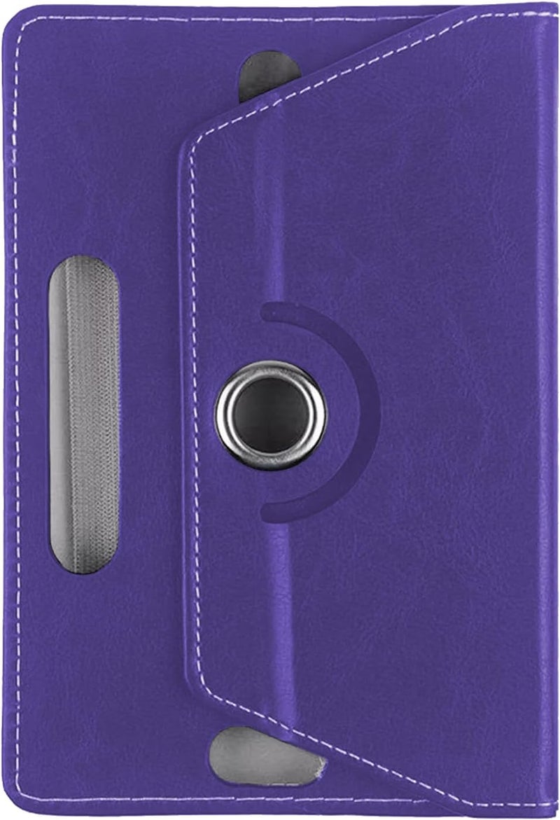 EKAM Universal Stand Folio Case Cover for All 8" Tablets (Fire HD 8, Lenovo Tab M8 8 inch, iPad Mini 5/4/3/2/1,iPad mini 6), PU Leather case Fit for all 8inch tablets (Purple) - Image 3