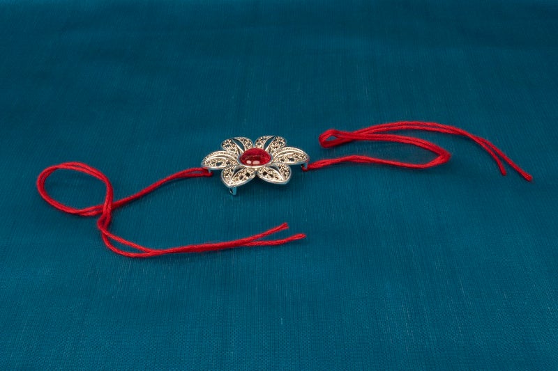 OAFISH Handicraft Storeroom Present Handmade Traditional Designer Rakhi for brother on raksha bandhan gifting., Standard, Cotton - Image 4