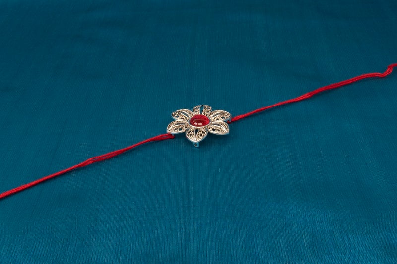 OAFISH Handicraft Storeroom Present Handmade Traditional Designer Rakhi for brother on raksha bandhan gifting., Standard, Cotton - Image 3
