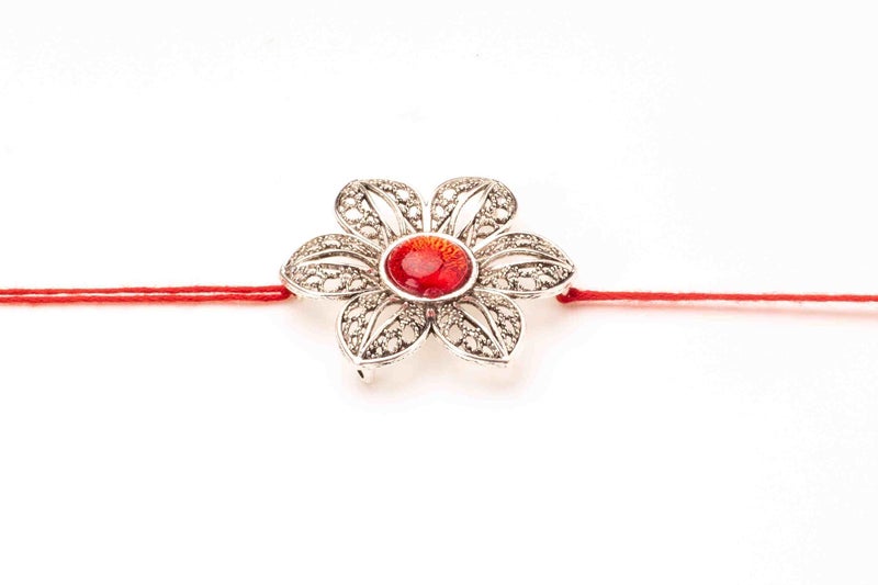 OAFISH Handicraft Storeroom Present Handmade Traditional Designer Rakhi for brother on raksha bandhan gifting., Standard, Cotton - Image 2
