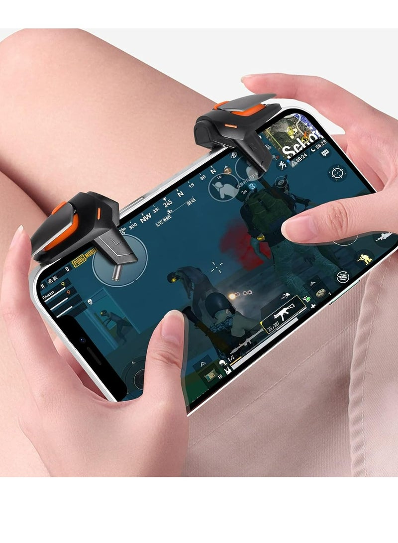 1-Pair PUBG Game Controller Trigger, New Version Smart Phone Game Controller Gamepad Large Thickness, Sensitive Aim & Shoot PUBG Triggers for iOS/Android