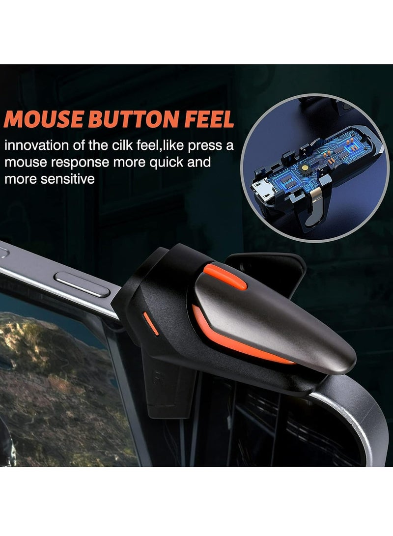 1-Pair PUBG Game Controller Trigger, New Version Smart Phone Game Controller Gamepad Large Thickness, Sensitive Aim & Shoot PUBG Triggers for iOS/Android  - Image 4