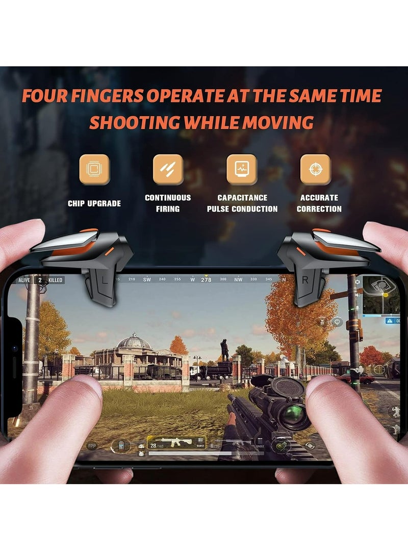 1-Pair PUBG Game Controller Trigger, New Version Smart Phone Game Controller Gamepad Large Thickness, Sensitive Aim & Shoot PUBG Triggers for iOS/Android  - Image 2