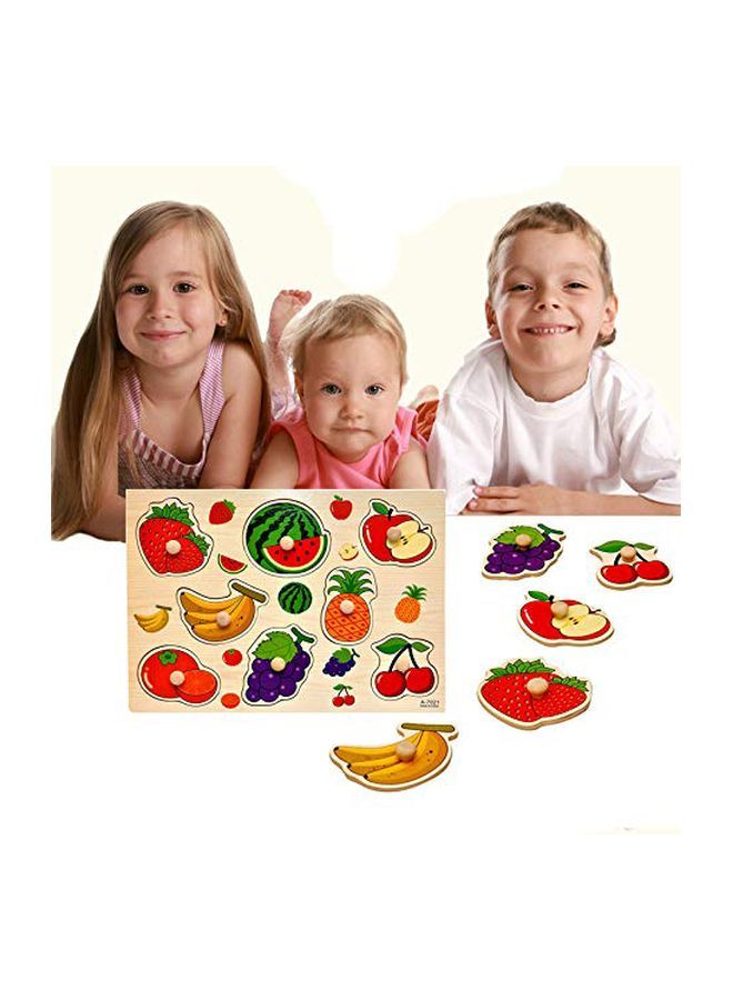Wooden Fruits Pegged Puzzle-BBPA-7021  - Image 2