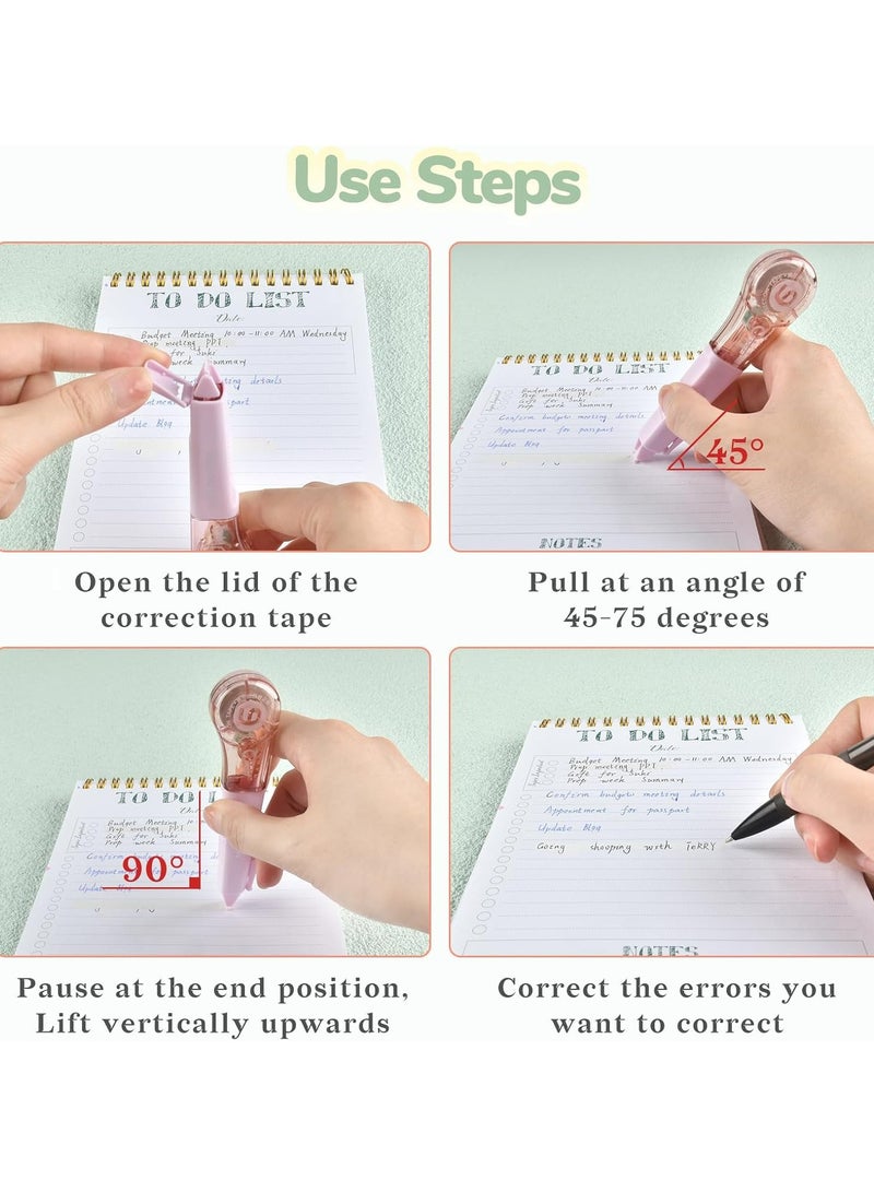 Loquat 8Pcs Cute Correction Tape Refills，White Out Pens for Instant Correction for Office School - Image 4